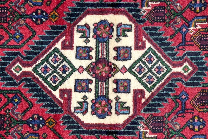 Assadabad · Handgeknüpft – Rot, 301x84 cm