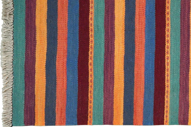 Kelim Gashgai · Handgewebt – Bunt, 204x66 cm