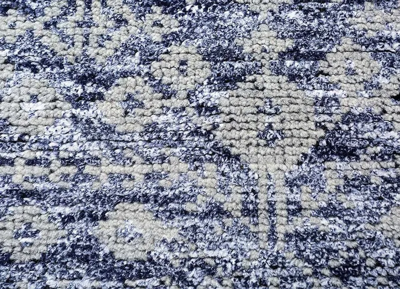 Wollteppich - 150 x 240 cm - blau