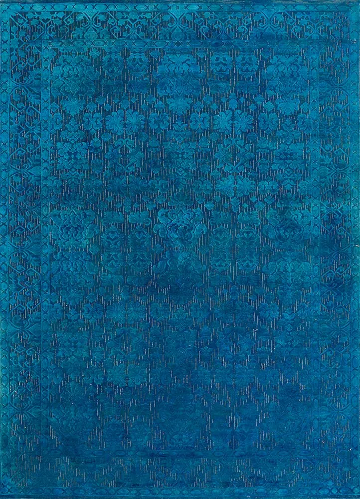 Wollteppich - 200 x 300 cm - dunkelblau