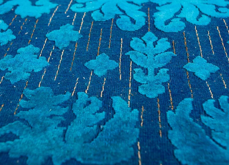 Wollteppich - 200 x 300 cm - dunkelblau