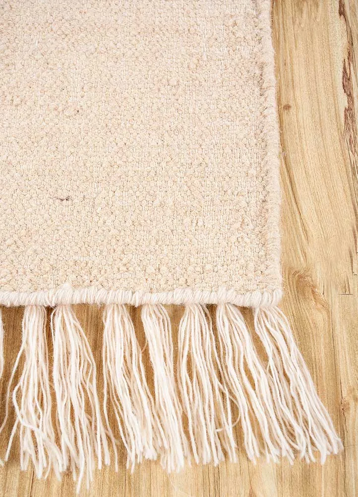 Wollteppich - 60 x 90 cm - beige