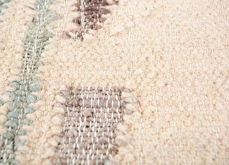 Wollteppich - 60 x 90 cm - beige
