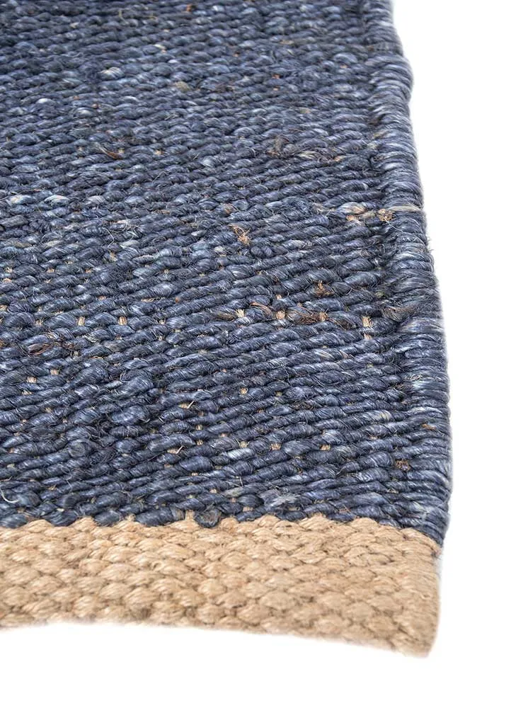Juteteppich - 180 x 270 cm - seeblau