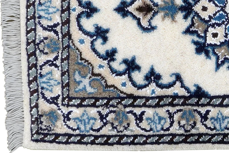 Nain 12La · Handgeknüpft – Beige, 61x39 cm