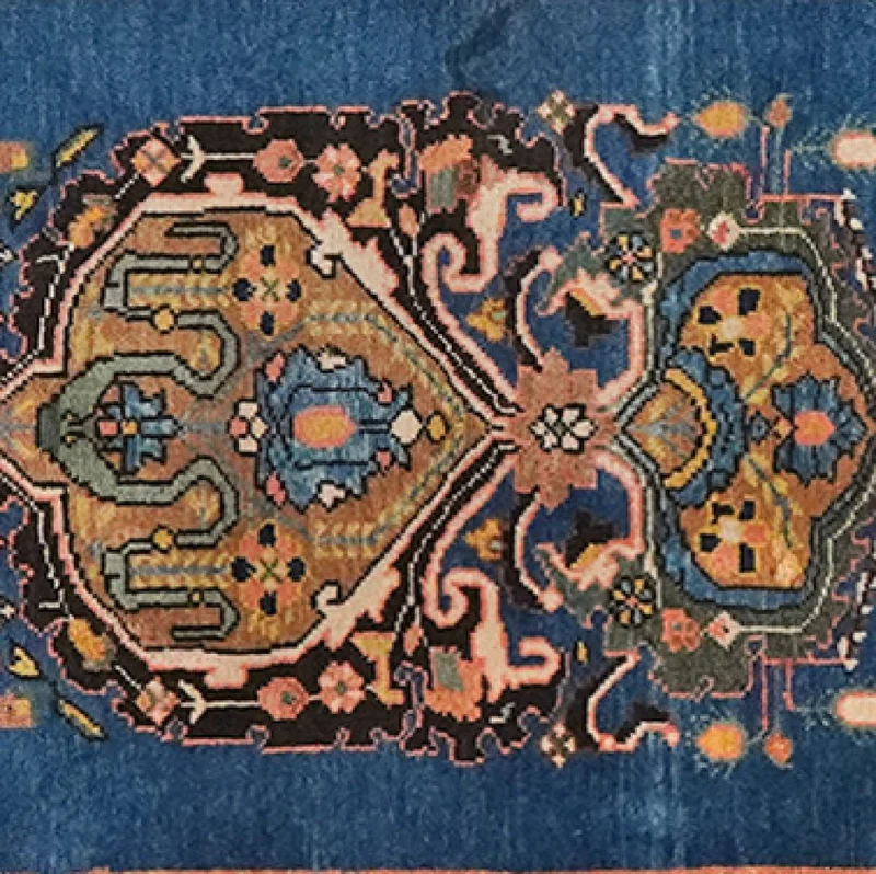 Sarharan · Handgeknüpft – Blau, 59x49 cm