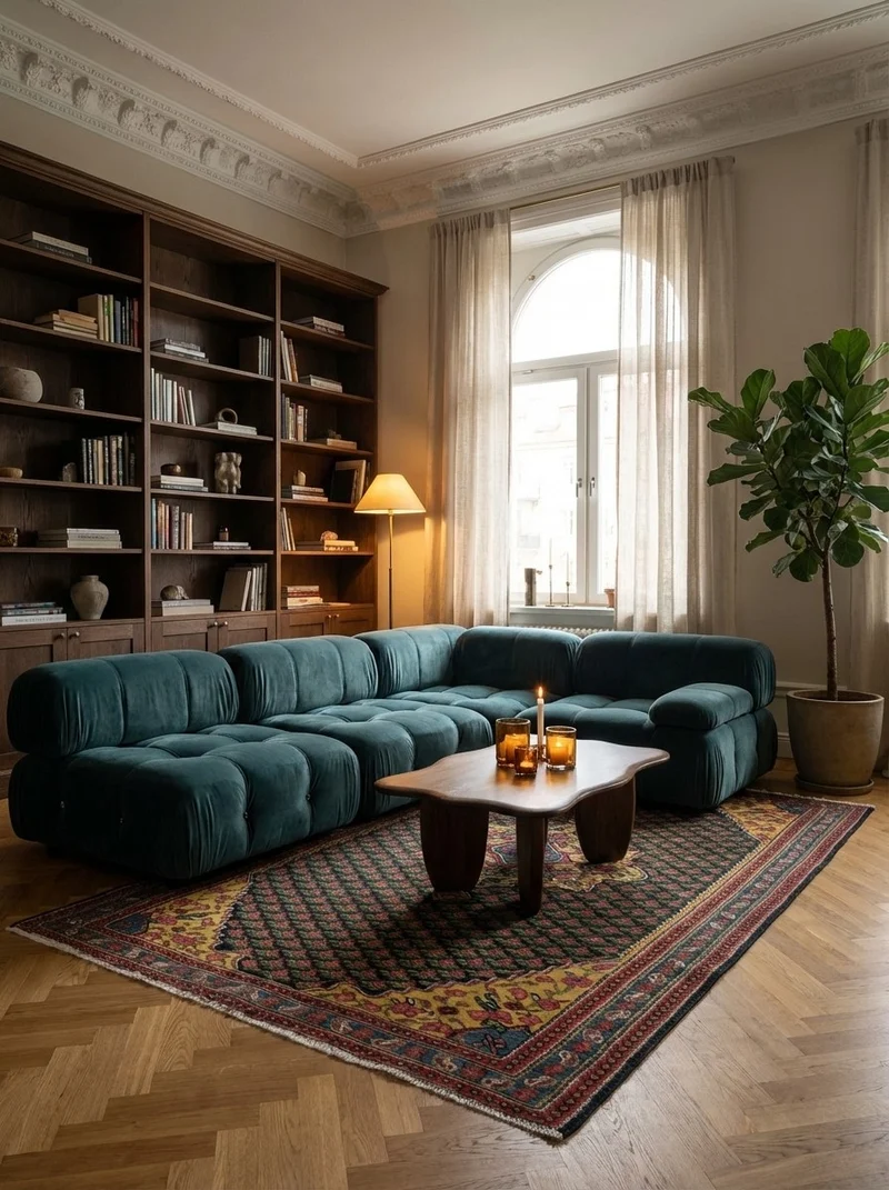 Kelim Bidjar · Handgewebt – Blau, 217x149 cm
