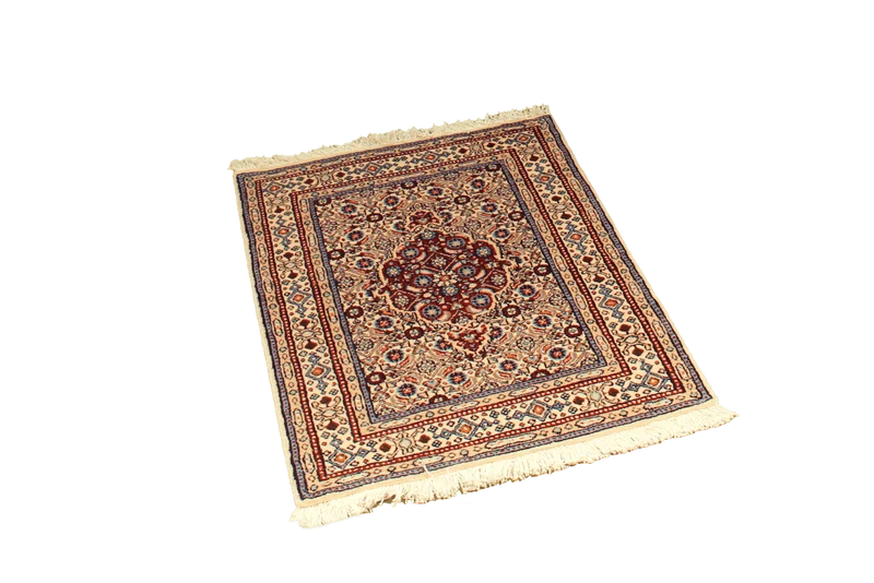 Moud Mahi · Handgeknüpft – Beige, 85x59 cm