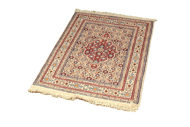 Moud Mahi · Handgeknüpft – Beige, 85x59 cm