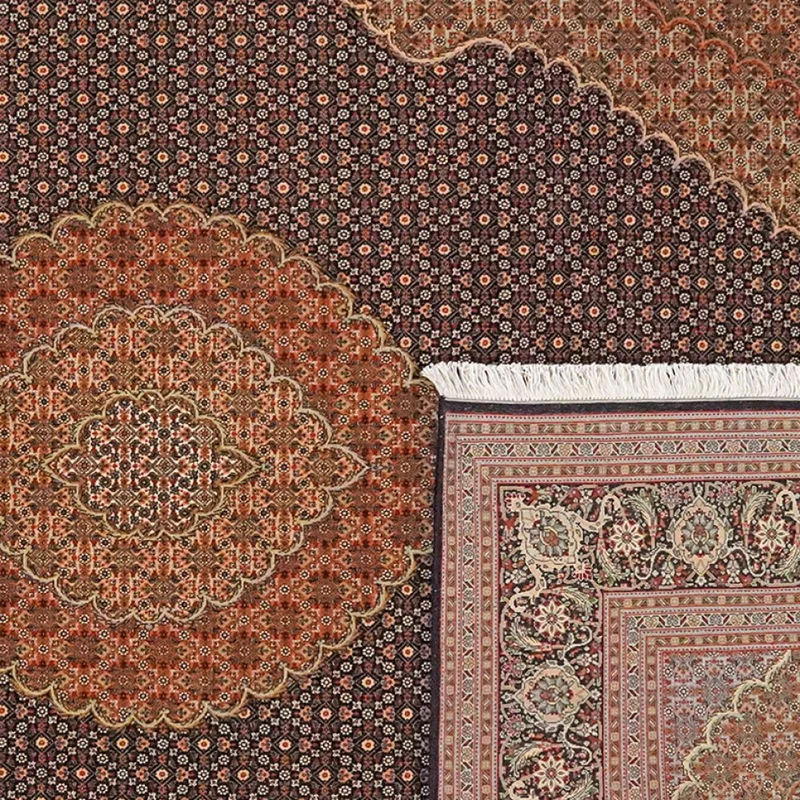 Tabriz 50 Raj · Handgeknüpft – Blau, 305x203 cm