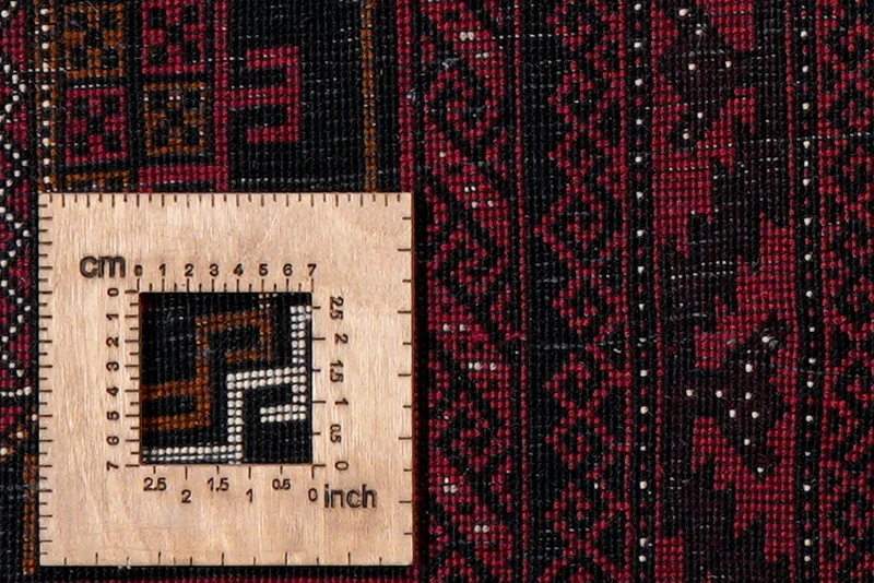 Belutch · Handgeknüpft – Schwarz, 204x102 cm