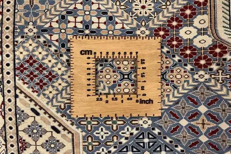Nain 6La · Handgeknüpft – Blau, 144x105 cm