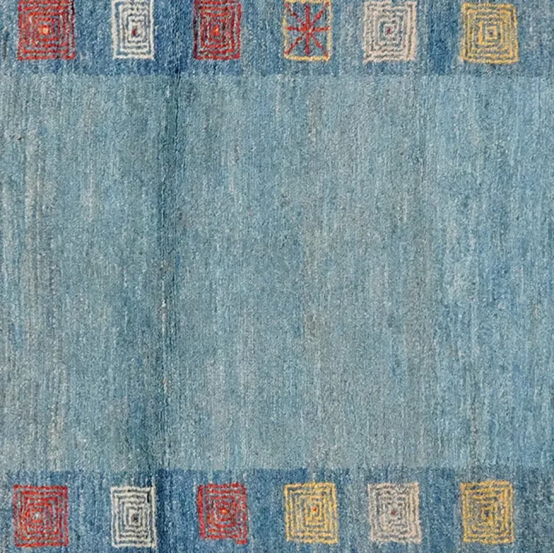 Rizbaf · Handgeknüpft – Blau, 242x85 cm