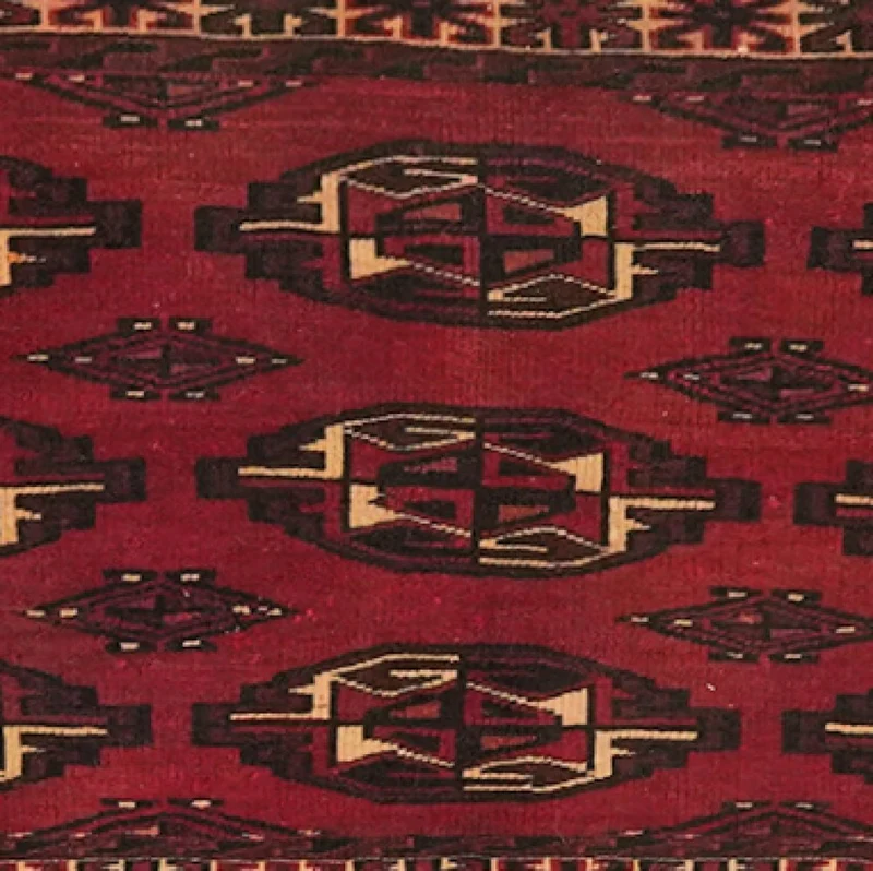 Tekke · Handgeknüpft – Rot, 112x65 cm
