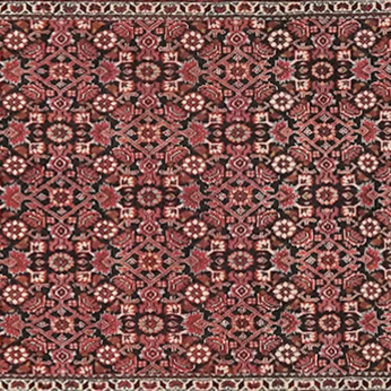 Bidjar · Handgeknüpft – Blau, 392x81 cm