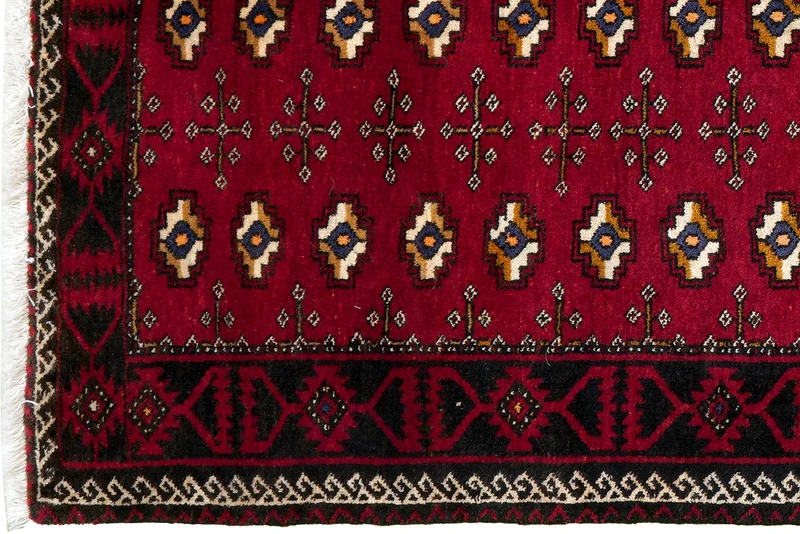 Belutch · Handgeknüpft – Rot, 199x99 cm