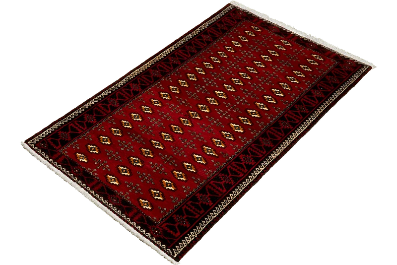 Belutch · Handgeknüpft – Rot, 199x99 cm