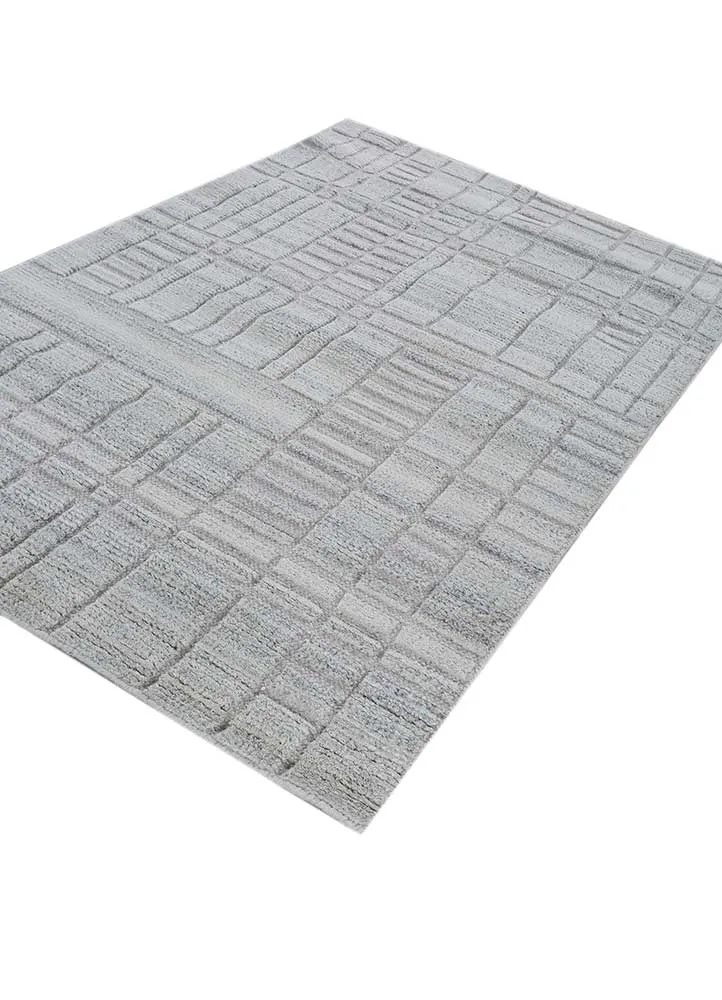 Wollteppich - 120 x 180 cm - grau