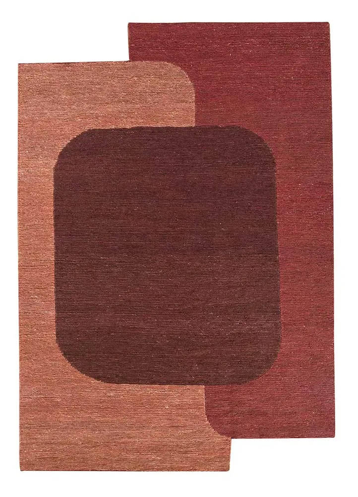 Designer Teppich sonderform - 180 x 270 cm - orange
