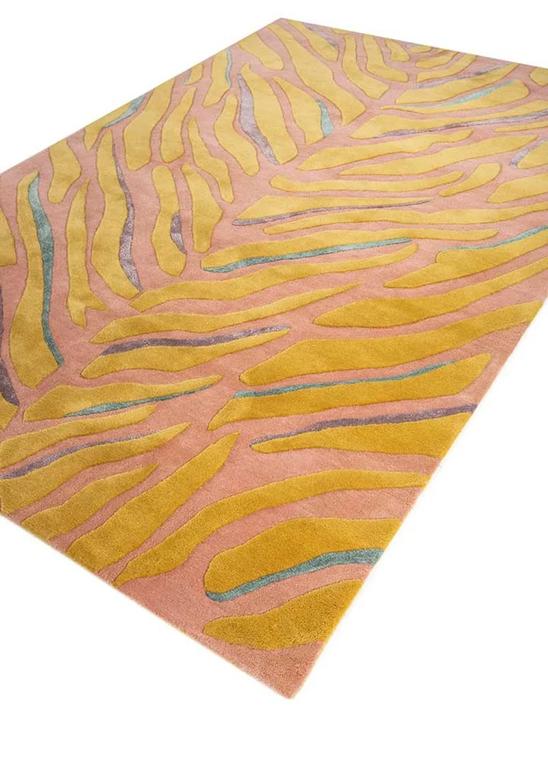 Wollteppich - 180 x 270 cm - gold