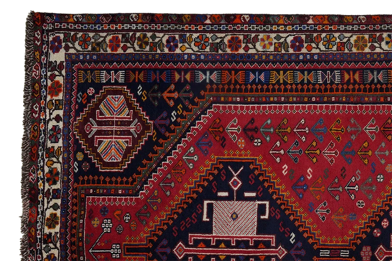 Gashgai · Handgeknüpft – Rot, 244x152 cm