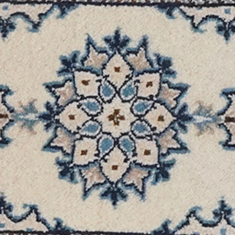 Nain 12La · Handgeknüpft – Beige, 62x41 cm