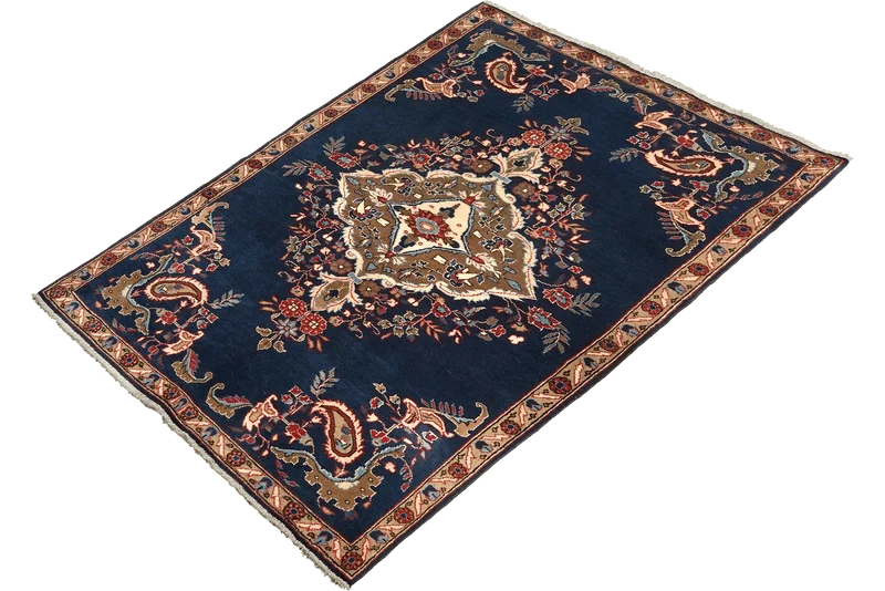 Shahreza · Handgeknüpft – Blau, 171x106 cm
