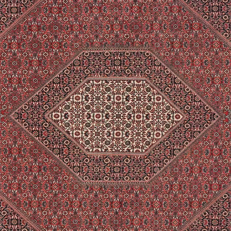 Bidjar · Handgeknüpft – Rot, 259x255 cm