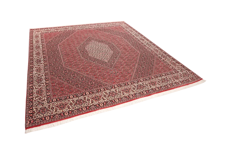 Bidjar · Handgeknüpft – Rot, 259x255 cm