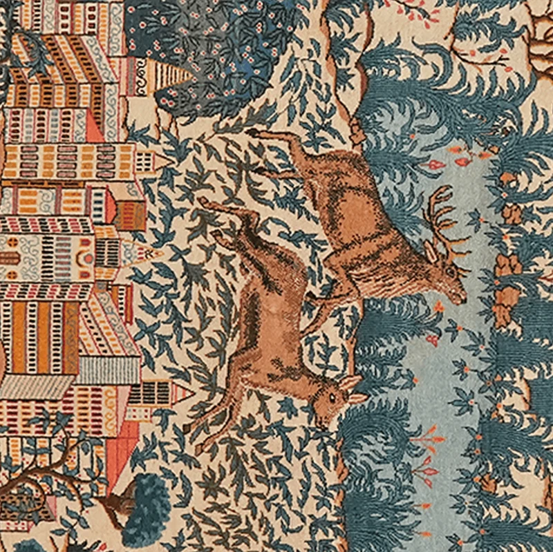 Kashan · Handgeknüpft – Bunt, 206x136 cm