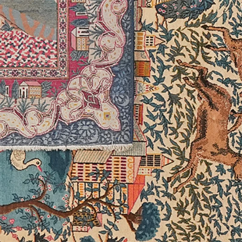 Kashan · Handgeknüpft – Bunt, 206x136 cm