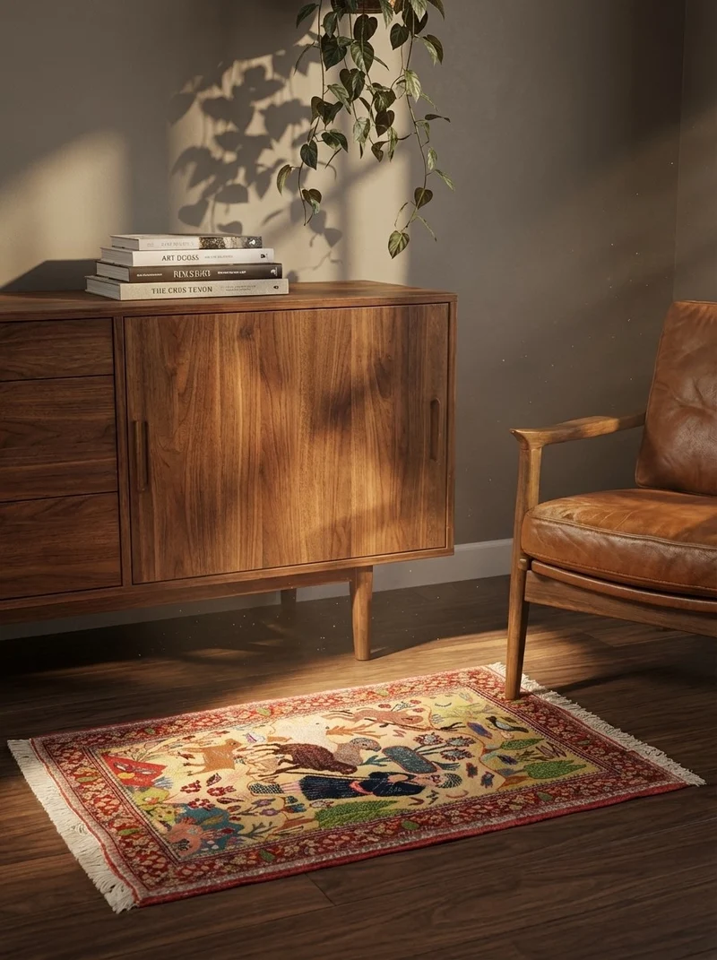 Tabriz Old · Handgeknüpft – Beige, 76x55 cm