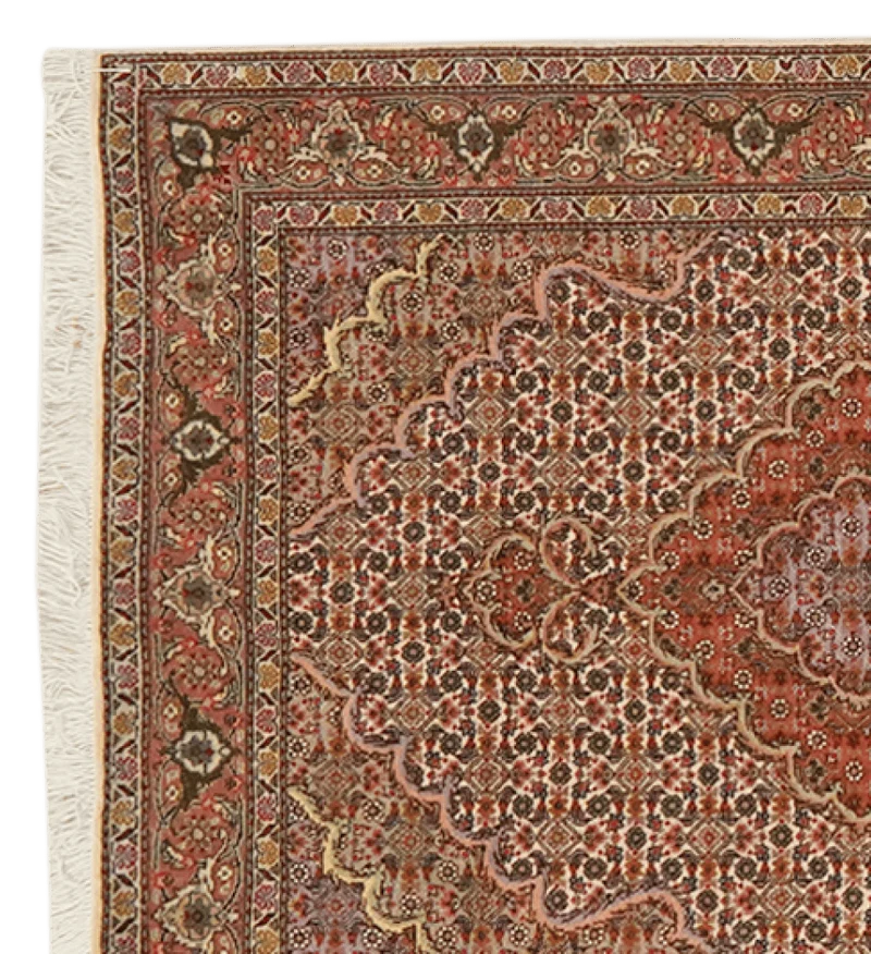 Tabriz 50 Raj · Handgeknüpft – Braun, 294x86 cm