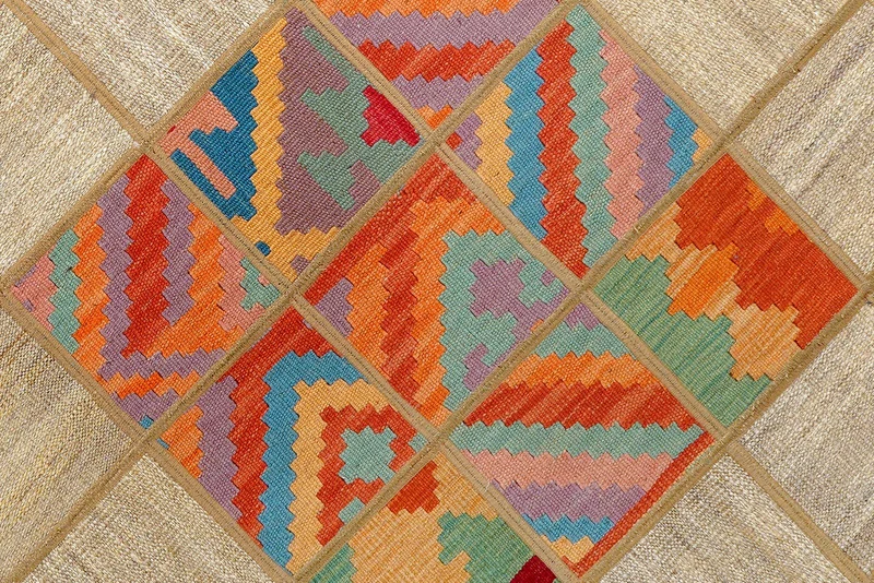 Kelim Tekkeh · Handgewebt – Beige, 200x150 cm