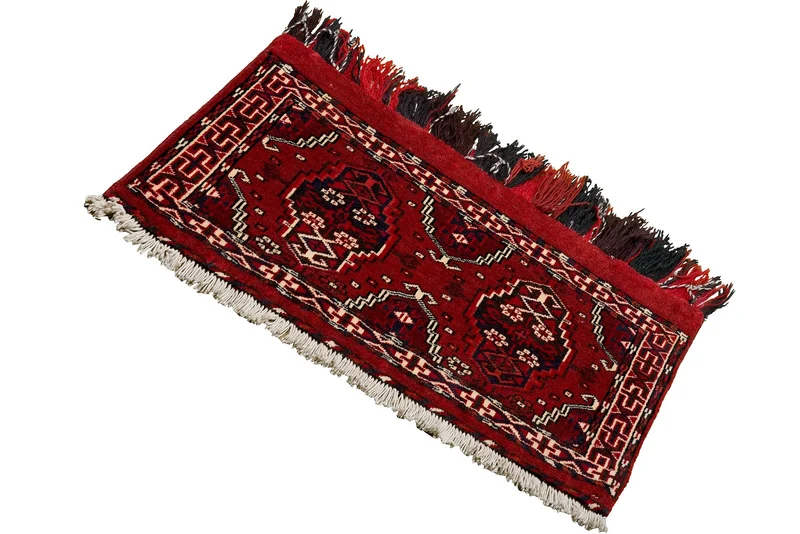 Turkman · Handgeknüpft – Rot, 36x88 cm