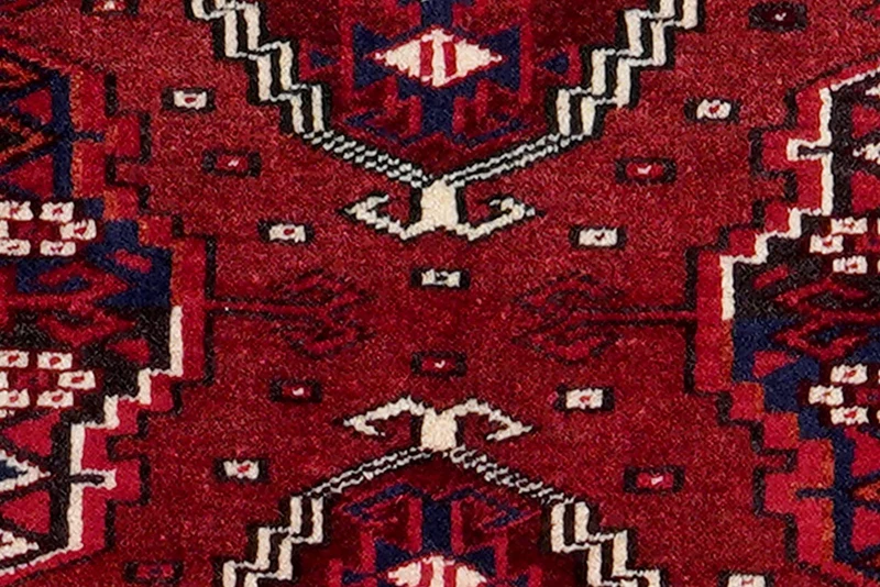 Turkman · Handgeknüpft – Rot, 36x88 cm