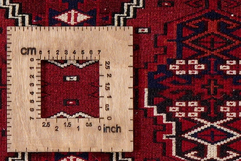 Turkman · Handgeknüpft – Rot, 36x88 cm