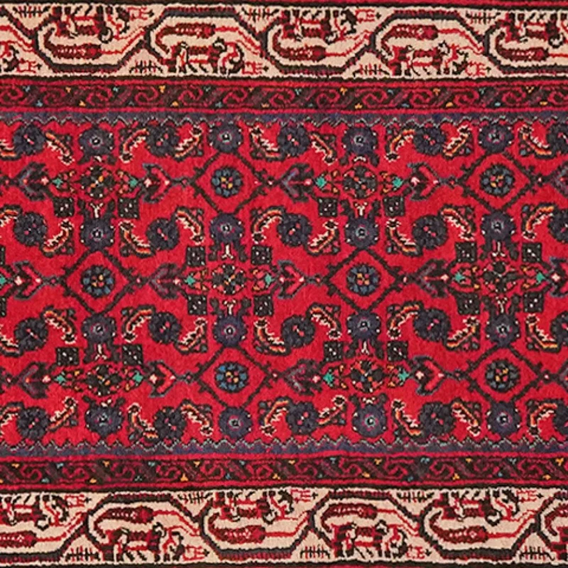 Indjelass · Handgeknüpft – Rot, 698x83 cm