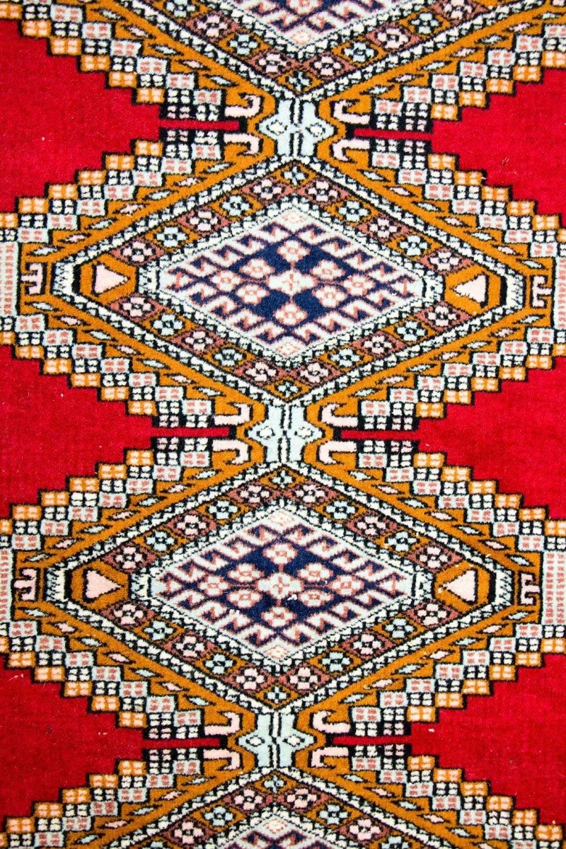 Afghan Teppich - Buchara 130 x 168 cm - rot