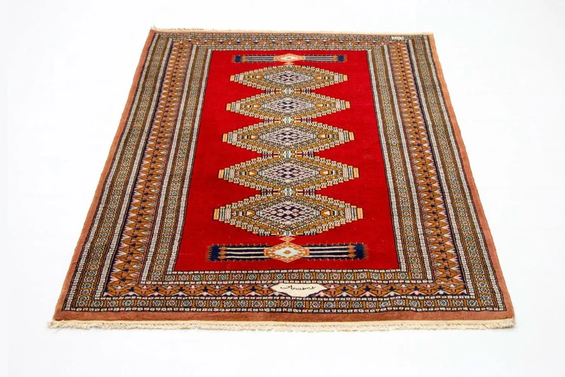 Afghan Teppich - Buchara 130 x 168 cm - rot