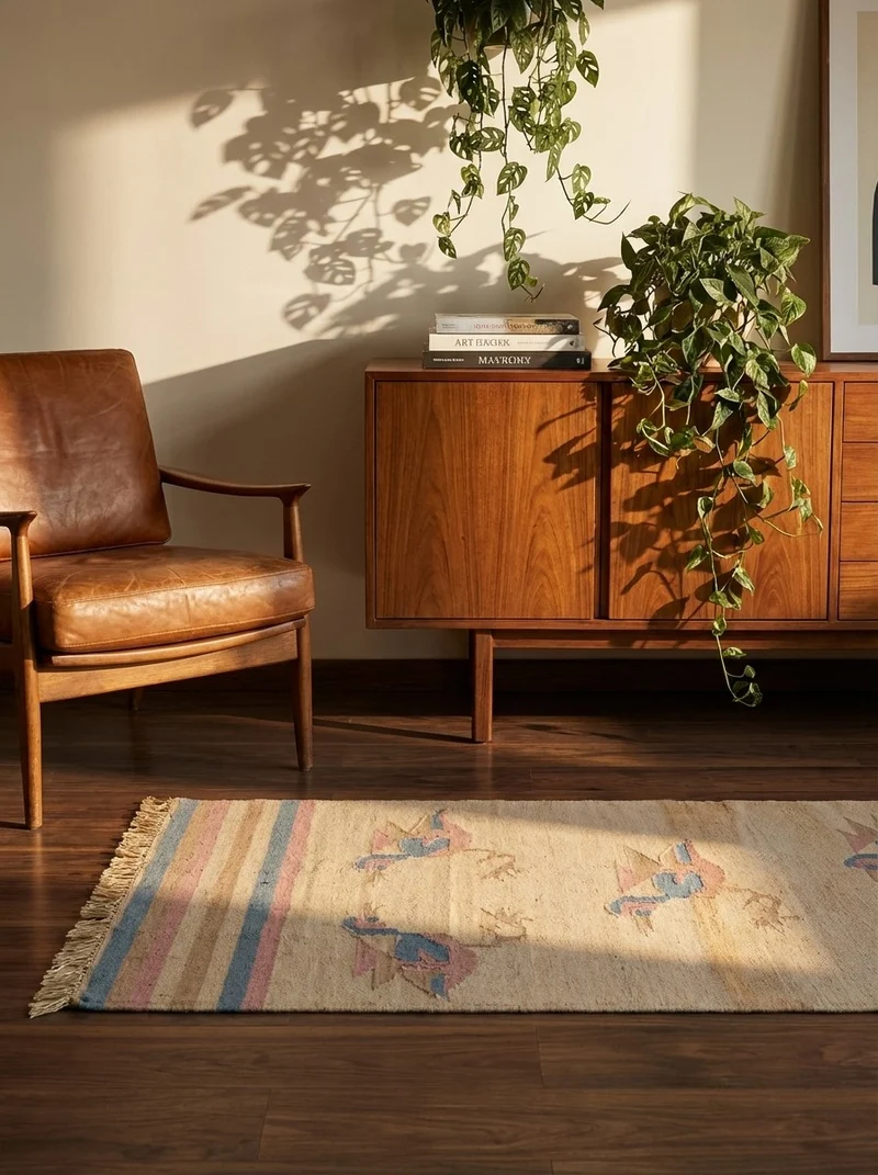 Kelim · Handgewebt – Beige, 150x71 cm