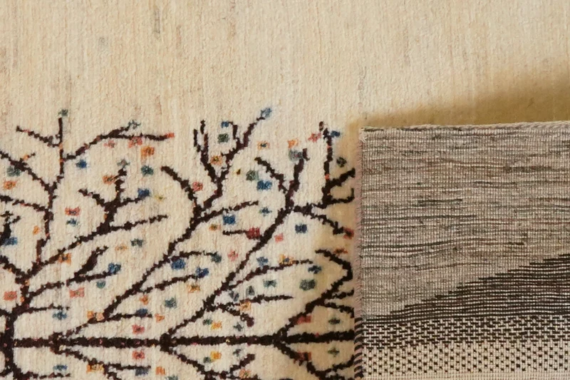 Rizbaf · Handgeknüpft – Beige, 136x85 cm