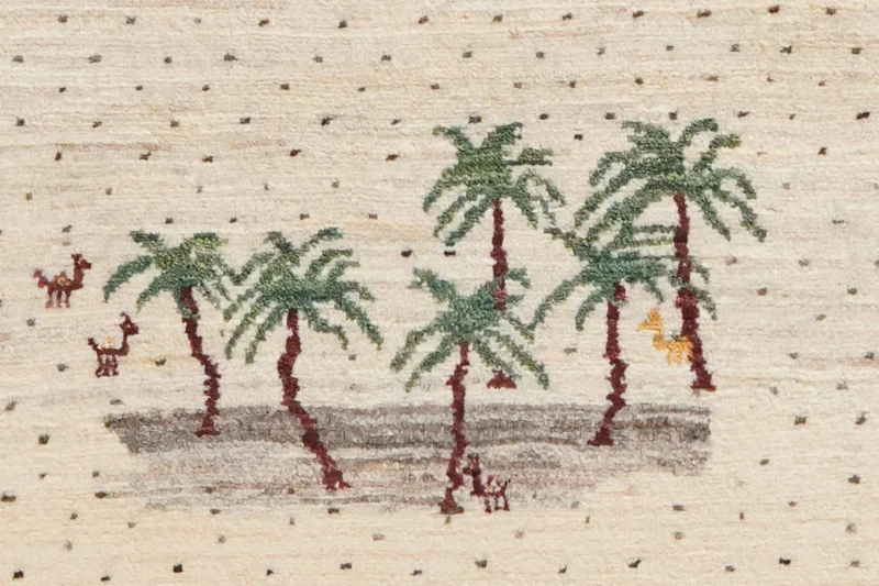 Rizbaf · Handgeknüpft – Beige, 117x80 cm