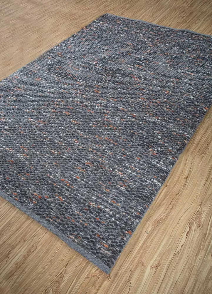 Wollteppich - 150 x 240 cm - grau