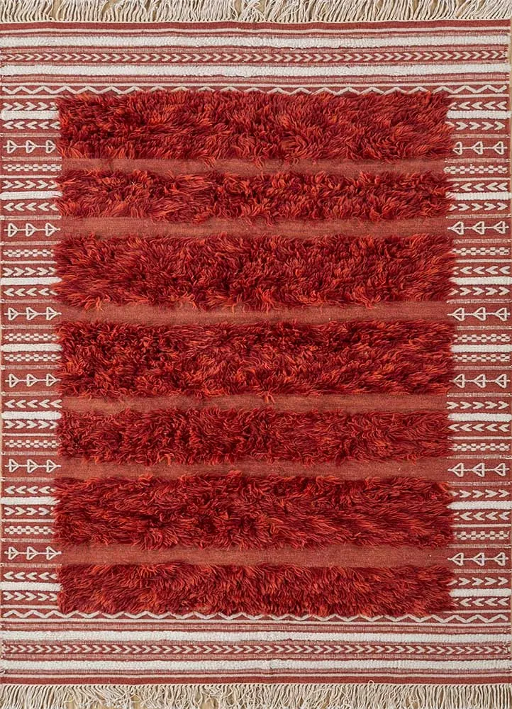 Wollteppich - 150 x 240 cm - orange