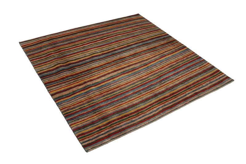 Rizbaf · Handgeknüpft – Bunt, 150x150 cm