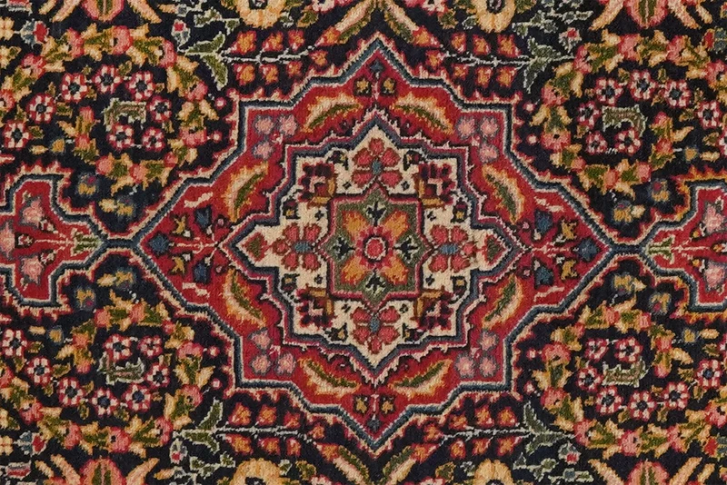 Tabriz Old · Handgeknüpft – Blau, 84x56 cm