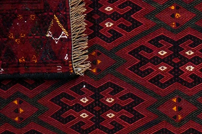 Kelim Turkman · Handgewebt – Bunt, 37x123 cm