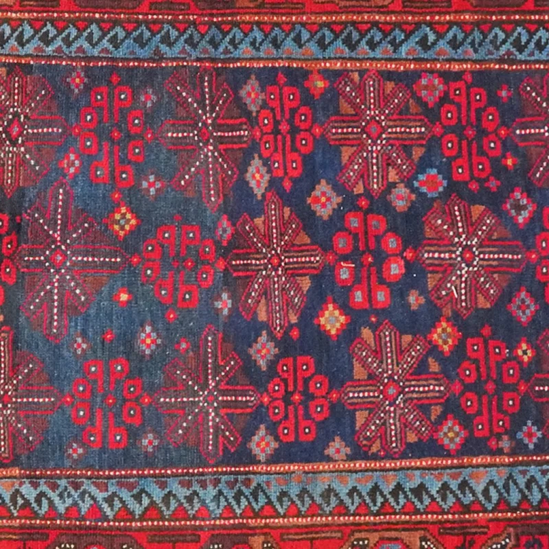 Kordibaf · Handgeknüpft – Blau, 246x135 cm