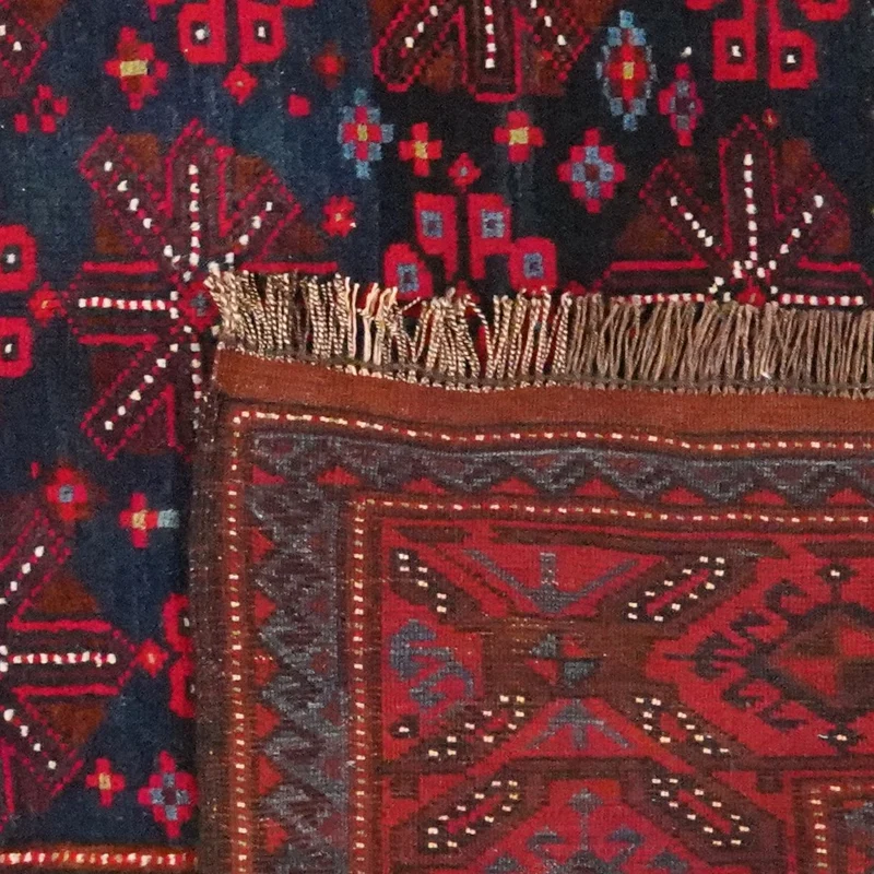 Kordibaf · Handgeknüpft – Blau, 246x135 cm